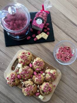 Les cookies aux pralines roses